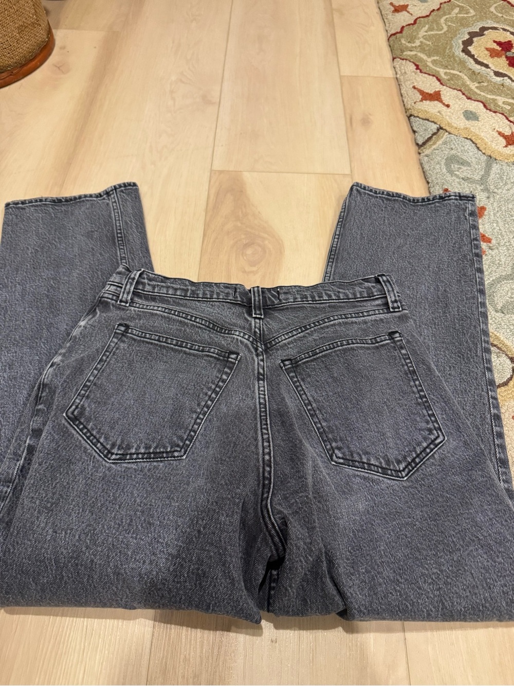 Abercrombie + Fitch Curve Love Ultra High rise 90’s Strait Jean - Picture 3 of 3